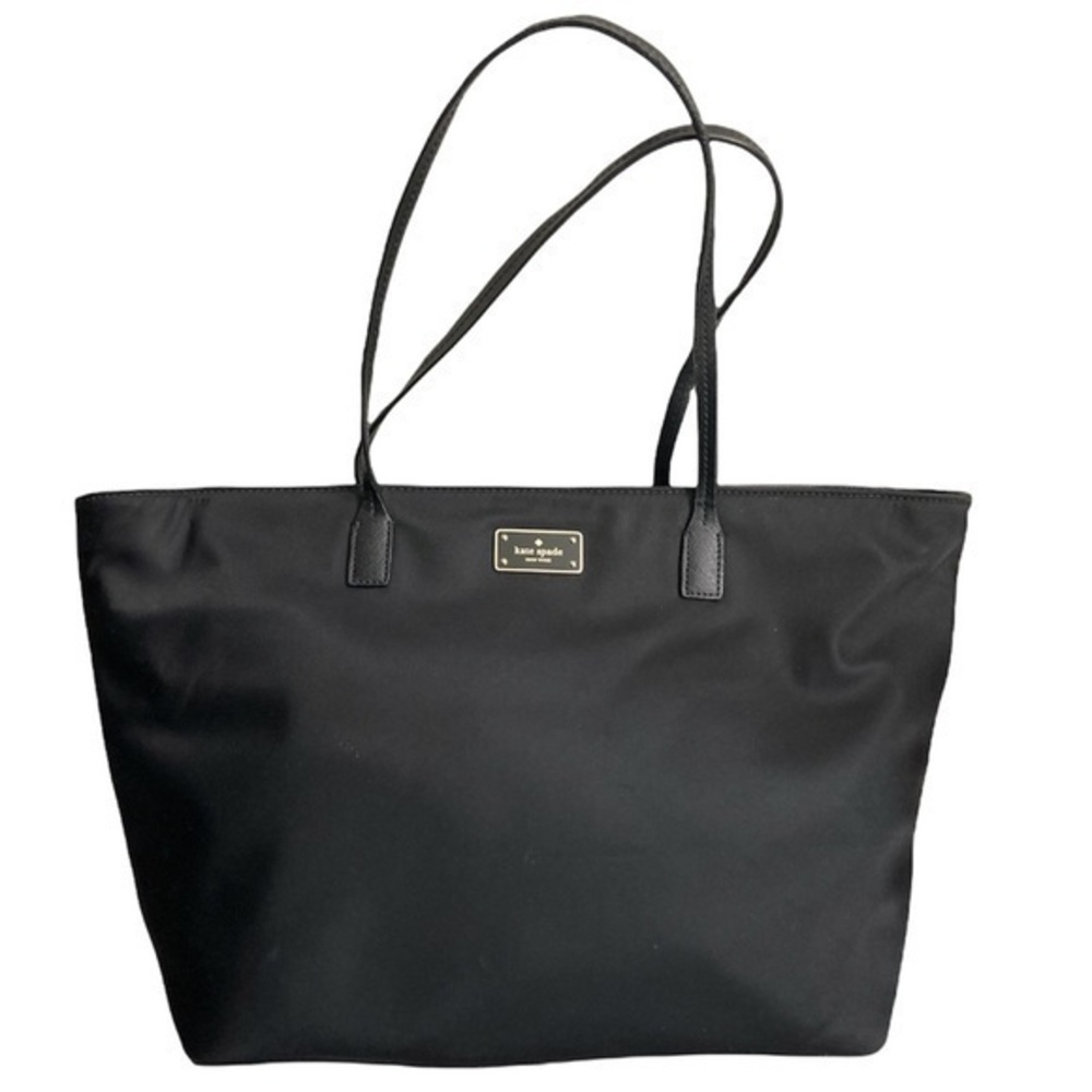 Kate spade black nylon tote bag